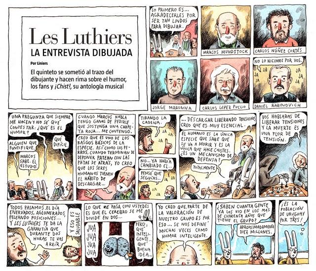 Entrevista dibujada: Les Luthiers por Liniers
