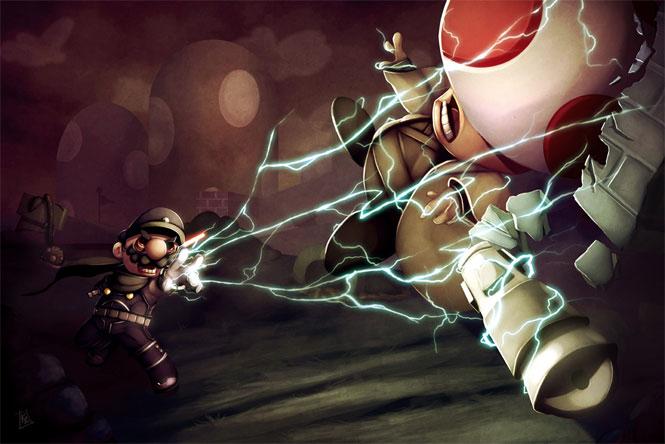 Mario Bros illustrations