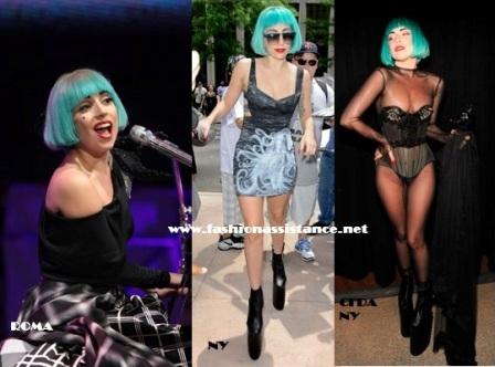 Lady Gaga y su último capricho: las pelucas azul turquesa
