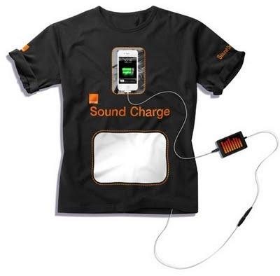 Orange lanza una camiseta que recarga tus gadgets gracias al sonido
