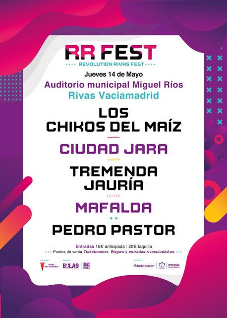 Revolution Rivas Fest 2020: Los Chikos del Maíz, Ciudad Jara, Tremenda Jauría, Mafalda y Pedro Pastor