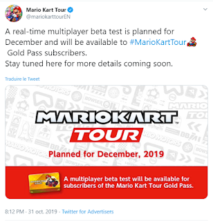 Mario Kart Tour hará pruebas de multijugador (multiplayer) en Diciembre Mario Kart Tour hará pruebas de multijugador (multiplayer) en Diciembre