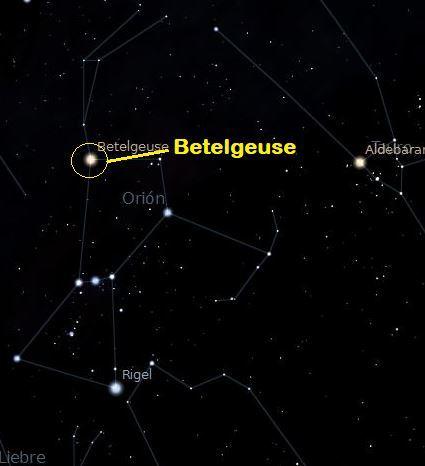 La estrella Betelgueuse observada en detalle, está cambiando su forma…