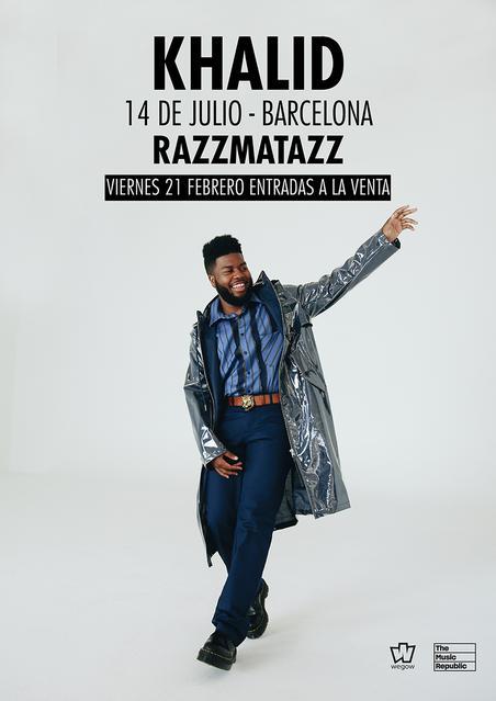 Concierto de Khalid en la Razzmatazz de Barcelona el 14 de julio