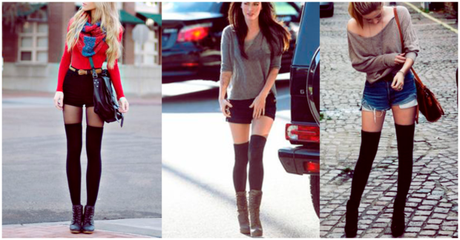 Falda Con Calcetas Largas Outfit Con Calcetas Largas De Figuras