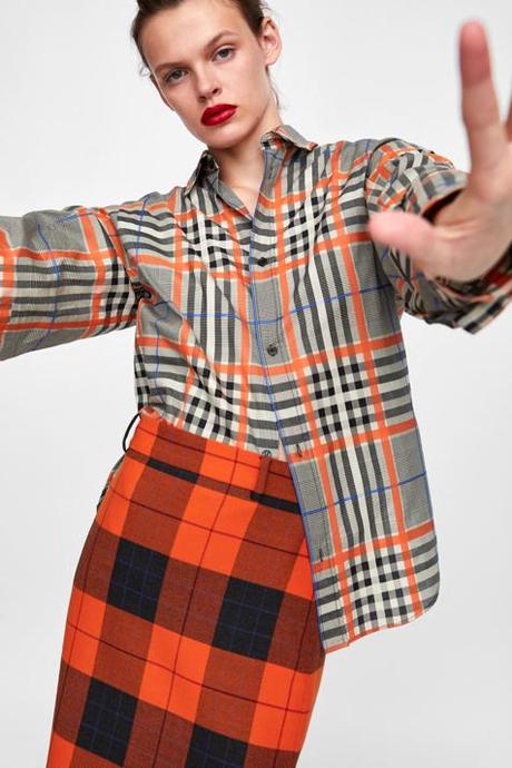 Falda Lapiz Cuadros Escoceses