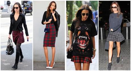 Falda Lapiz Cuadros Escoceses