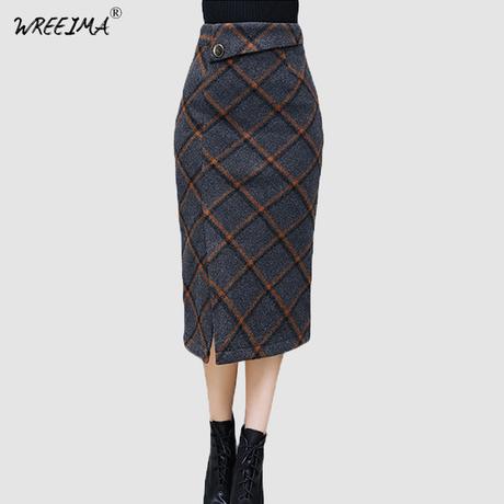 Falda Lapiz Cuadros Escoceses