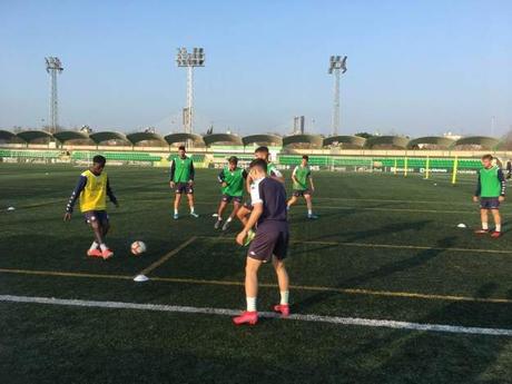 Primeros entrenamientos de Maestro con el Real Betis