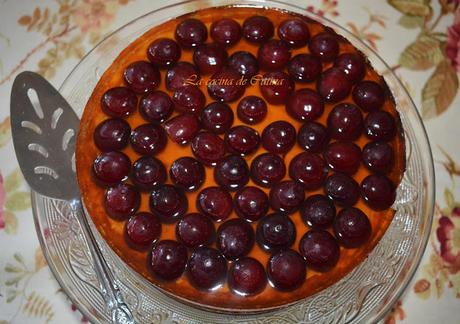 Tarta de queso y uvas Tarta de queso y uvas