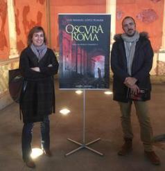 Berenice Galaz, editora, junto al autor