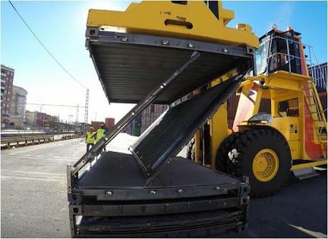 Un contenedor plegable que puede reducir un 20% las emisiones de CO2 del transporte marítimo