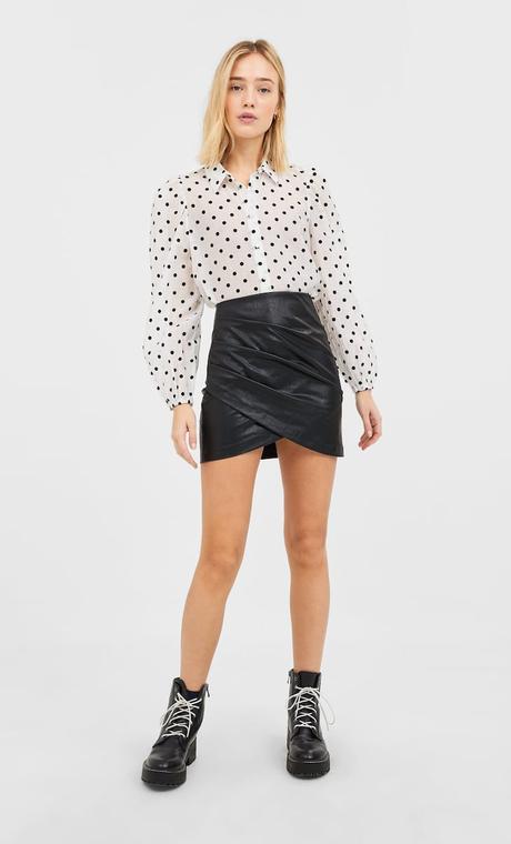 Falda Lunares Corta Falda Lunares Corta
