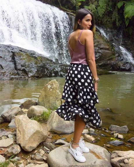 Falda Lunares Corta Falda Lunares Corta