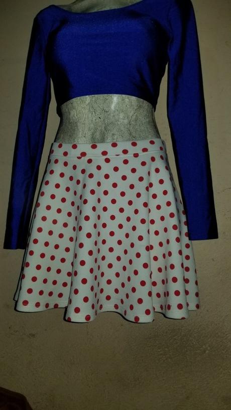 Falda Lunares Corta Falda Lunares Corta