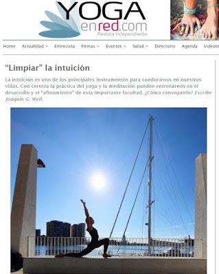 “Limpiar” la intuición, artículo de Joaquín G Weil en Yoga en Red