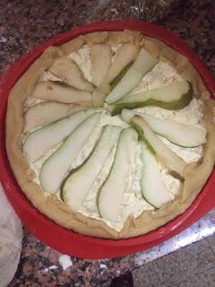 GALETTE DE PERAS Y QUESO GONGORZOLA CON NUECES