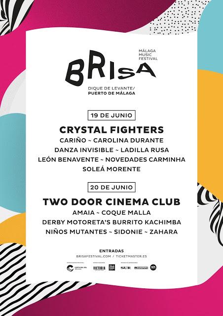 Brisa Festival: Two Door Cinema Club, Crystal Fighters, León Benavente, Sidonie, Coque Malla, Danza Invisible, Novedades Carminha...