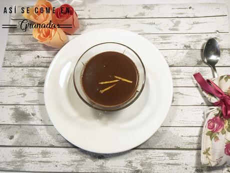 Crema de naranja y chocolate sin azúcar Crema de naranja y chocolate sin azúcar