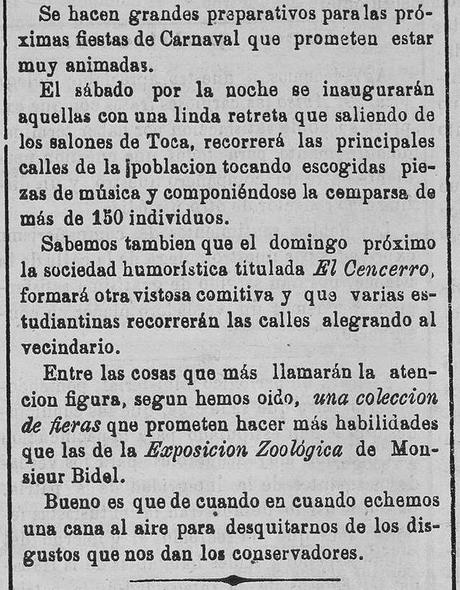 1878: el carnaval en Santander