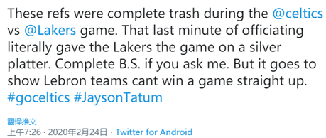 王者官网首页-
裁判员三次斜射湖人抢到第五名!美国三大媒体集体提问,网民刷屏质问詹煌。。 王者官网首页-
裁判员三次斜射湖人抢到第五名!美国三大媒体集体提问,网民刷屏质问詹煌。。