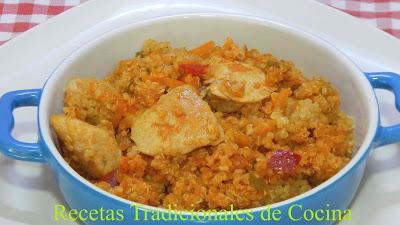 Pechuga de pollo quinoa, Receta fácil, saludable y muy sabrosa