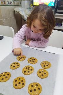 Galletas de avena y crema de cacahuetes