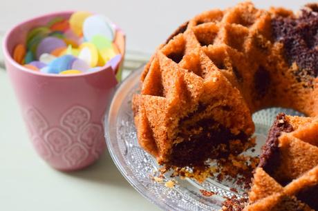 Bundt Cake Vegano de Chocolate y Naranja