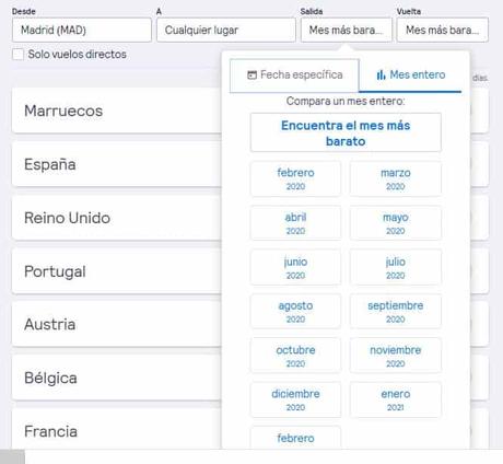 Cómo usar Skyscanner