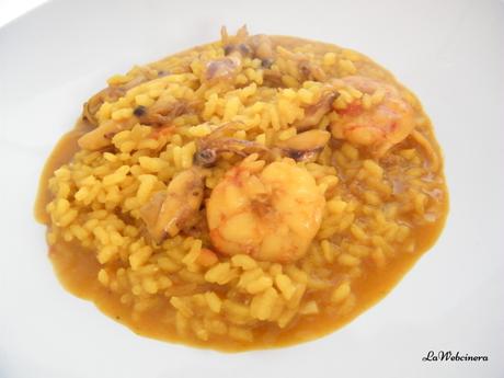 Arroz meloso con chipirones