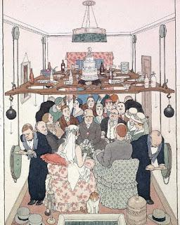 William Heath Robinson el ilustrador de los aparatos complicados para hacer cosas simples.