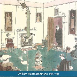 William Heath Robinson el ilustrador de los aparatos complicados para hacer cosas simples.