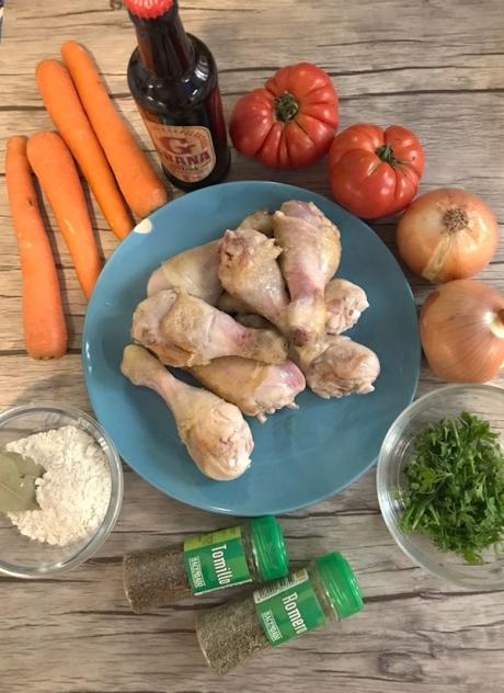 Receta de jamoncitos de pollo a la cerveza