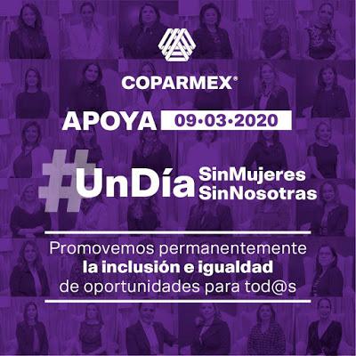 COPARMEX Y SU POSICIÓN ANTE EL PARO DE MUJERES.