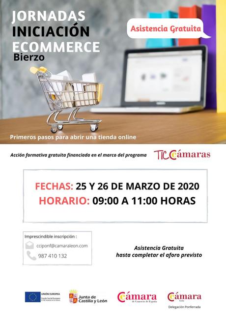 La Cámara de Comercio organiza unas jornadas gratuitas sobre Comercio Electrónico en Colaboración con Alece