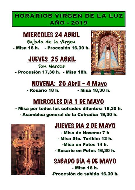 La Santuca - Virgen de la Luz - La procesión más larga de España en Liébana Programa de la procesion de La SantucaLa Santuca - Virgen de la Luz- la procesión más larga de España 2019