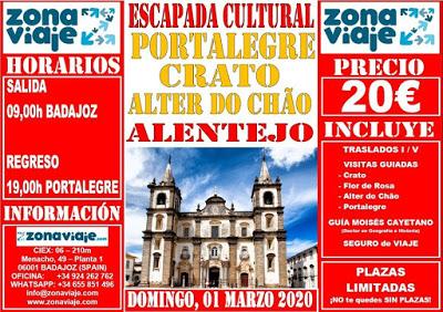 ALTER DO CHÃO, CRATO Y PORTALEGRE La ciudad de Portalegre...