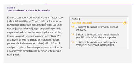 Democracia comparable. (7) Indice Estado de Derecho