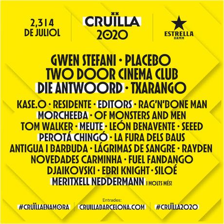 Cruïlla Barcelona 2020: Die Antwoord, Editors, Morcheeba, Meute...