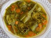 Alcauciles Guisantes