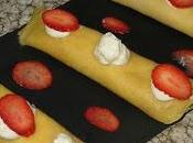 Crepes rellenos fresas nata