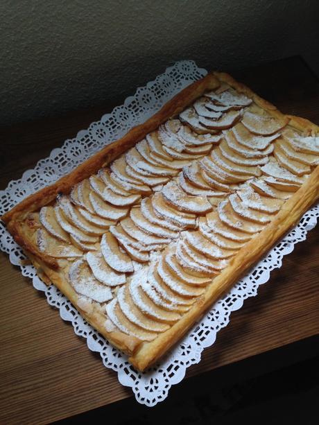 Hojaldre de manzanas y almendras muy fácil Hojaldre de manzanas y almendras