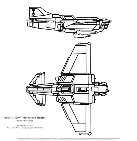 Para probar esquemas de cazas Thunderbolt