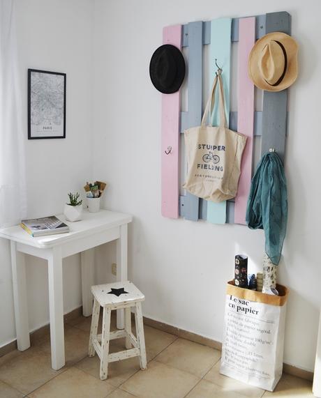 Los nuevos colores de mi pallet perchero