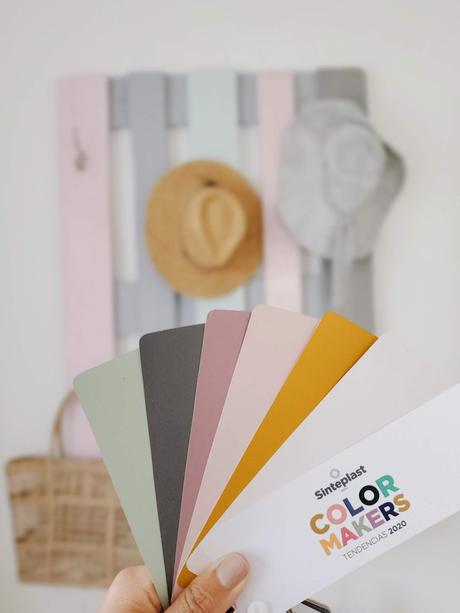 Los nuevos colores de mi pallet perchero