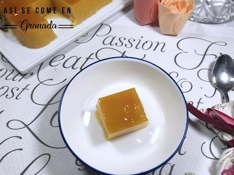 Tocino de cielo de mandarina. Juego de blogueros 2.0