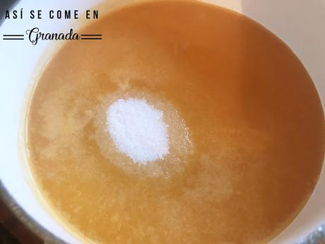 Tocino de cielo de mandarina. Juego de blogueros 2.0