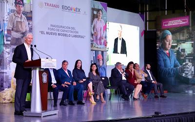 REITERA ALFREDO DEL MAZO SU DISPOSICIÓN PARA IMPLEMENTAR CON ÉXITO LA NUEVA REFORMA LABORAL EN EL EDOMÉX
