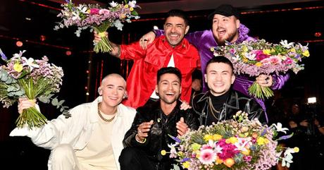 ANIS DON DEMINA, PAUL REY, FELIX SANDMAN Y MÉNDEZ CON ÁLVARO ESTRELLA PASAN POR ANDRA CHANSEN A LA FINAL DEL MELOFESTIVALEN 2020