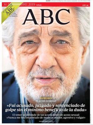 Plácido Domingo: del cielo de la gloria al infierno del rechazo, el deshonor y la deshonra.
